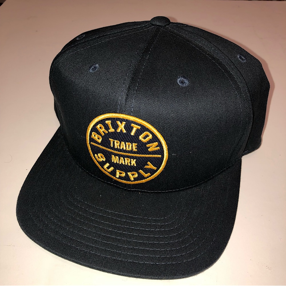 Brixton Supply Navy Blue / Gold Snapback